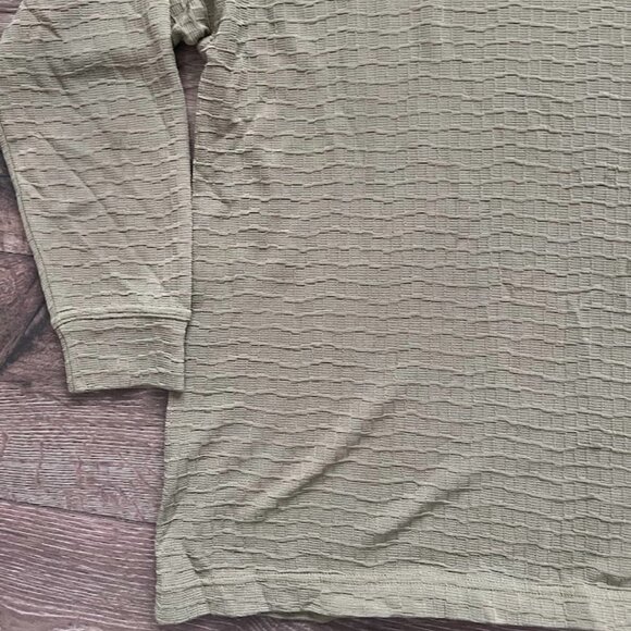 Vintage Barcelino Italy Textured Long Sleeve V-Neck Shirt Size Large - Picture 6 of 11